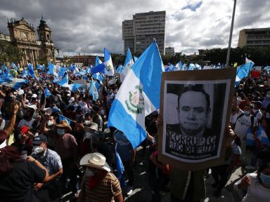 “Governo quer ‘lei-mordaça’ contra quem luta contra pobreza e corrupção”, diz sindicalista da Guatemala