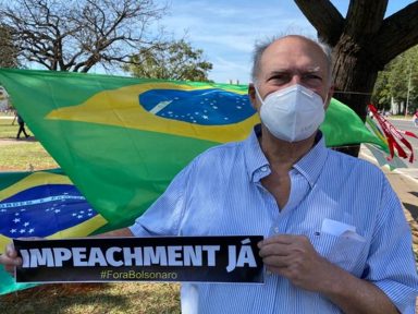 Roberto Freire no ato em Brasília: “Todos juntos: FORA BOLSONARO!”