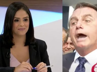 Bolsonaro volta a agredir uma mulher jornalista, repórter da CBN
