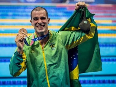 Bruno Fratus conquista medalha de bronze nos 50m livre nos Jogos Olímpicos