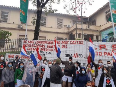 Médicos do Paraguai se unem a protestos contra desgoverno de Benítez