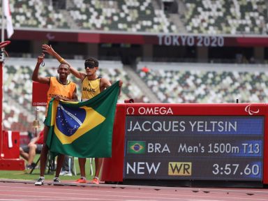 Com quebra de recorde mundial, Brasil conquista o 100º Ouro Paralímpico