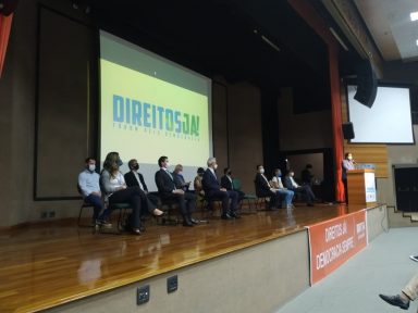 Ato do Direitos Já! une líderes de 16 partidos pela democracia e pelo Fora Bolsonaro