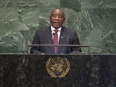 Presidente da África do Sul na ONU: escassez de vacinas na África é “injusta e imoral”