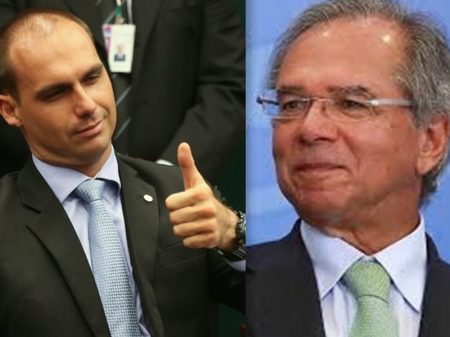 Eduardo Bolsonaro acha normal Guedes esconder R$ 51 milhões fora do país