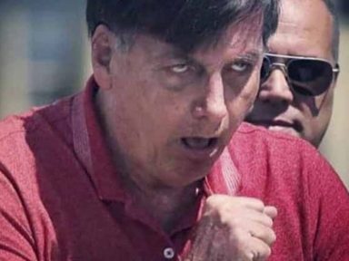 Jair admite que seus atos contra o STF e faixas pedindo AI-5 “é coisa de psicopata”