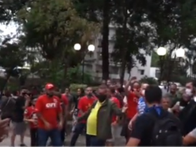 Cresce o repúdio aos agressores que tentaram tumultuar ato anti-Bolsonaro