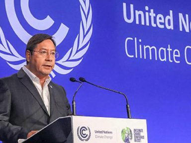 Presidente boliviano adverte  que ‘colonialismo do carbono’ não solucionará crise climática