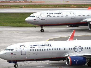 Avião da Otan provoca incidente com Airbus da Aeroflot com 142 pessoas