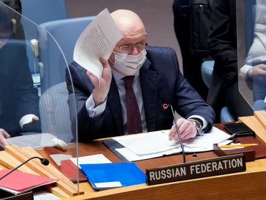 Rússia na ONU: “Agimos para impedir novo massacre no Donbass e deter ameaças à segurança do país”