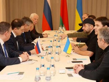 Delegações da Rússia e da Ucrânia concluem 1ª rodada de negociações