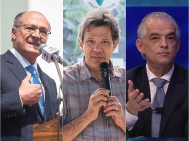 Ipespe mostra Alckmin e Haddad empatados com 20% em SP; França tem 12%, com a menor rejeição