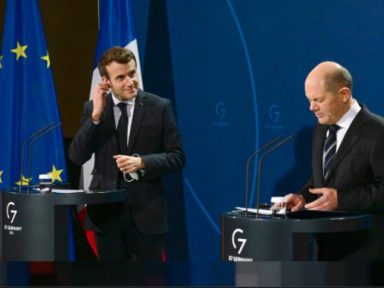 “Podemos avançar nas negociações”, afirma Macron após visitar Moscou, Kiev e Berlim
