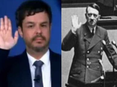 MP denuncia Adrilles Jorge por gesto nazista em programa da Jovem Pan