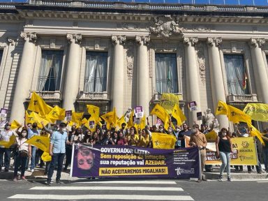 Servidores do Rio Grande do Sul protestam por reposição salarial: “Perdas já chegam a 55%”