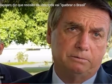 “Quem vai pagar?”, diz Bolsonaro sobre revisão da vida toda a aposentados