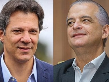 Haddad e Márcio França lideram intenções de voto em SP com 24% e 18%, aponta Quaest/Genial