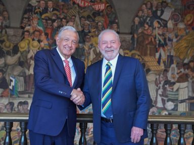 Lula se encontra com Obrador por “justiça social, combate à fome e paz no mundo”