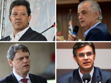 Datafolha em SP: Haddad tem 28%; França, 16%; Tarcísio, 12%; Rodrigo, 10%