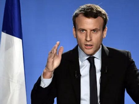 Submissão aos EUA estreita vantagem de Macron no 1º turno