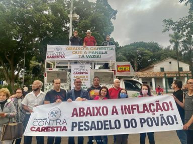“A panela está vazia” – campanha contra a carestia é lançada na zona leste de São Paulo