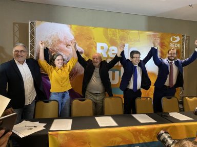 Lideranças da Rede fazem ato pró-Lula, mas apoio a Ciro também é liberado