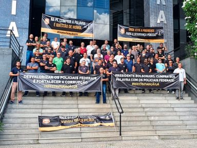 Policiais federais farão dia de protesto por reajuste salarial nesta quinta-feira