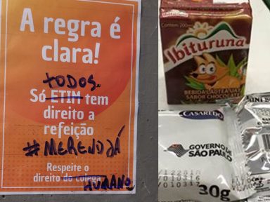 Estudantes de São Paulo convocam atos pelo direito à merenda nas escolas técnicas