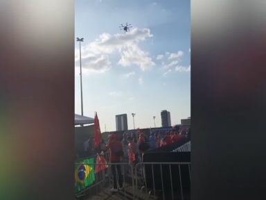 Deputado quer audiência para apurar ação criminosa com drone em evento com Lula e Kalil