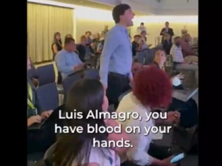 Ativista denuncia chefe da OEA na Cúpula das Américas: “Almagro tem sangue nas mãos”