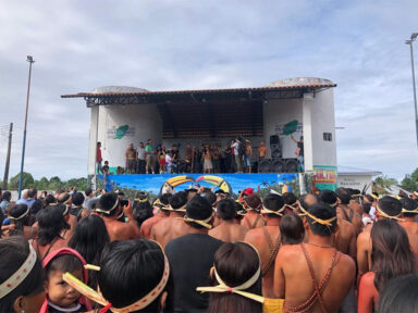 Indígenas do Vale do Javari protestam por justiça para Bruno Pereira e Dom Phillips
