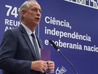Ciro na SBPC: “fascismo boçal do Bolsonaro” é uma “caricatura trágica na Presidência”
