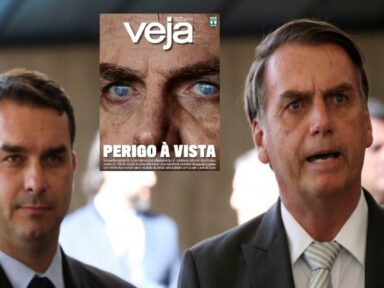 Bolsonaro e filho censuram revista Veja por mostrar seus ataques às eleições