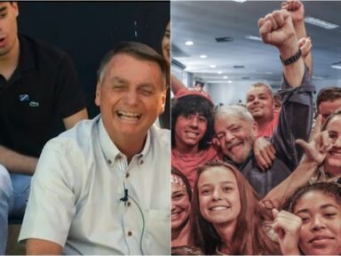 Datafolha: Lula vence Bolsonaro entre os jovens por 51% a 20%; entre as mulheres, 58% a 16%