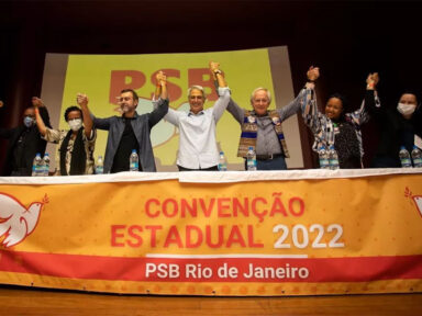 PSB realiza convenção e Freixo defende candidaturas de Molon e Ceciliano ao Senado
