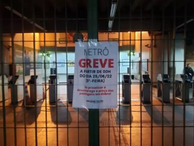 Metroviários de Belo Horizonte mantêm greve contra privatização da CBTU
