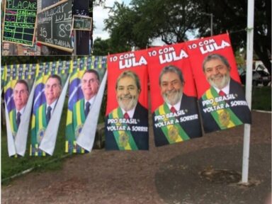 Lula continua na dianteira com 45% e Bolsonaro em segundo com 36%, mostra BTG/FSB