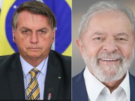 Lula sobe 4 pontos e vai a 45%; Bolsonaro fica estacionado em 34%, diz pesquisa BTG/FSB