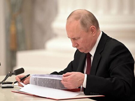 Putin firma a união de Donetsk, Lugansk, Zaporizhia e Kherson com a Rússia: “É a vontade de milhões”