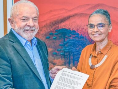 Marina Silva declara apoio a Lula e leva sugestões para a defesa do meio ambiente