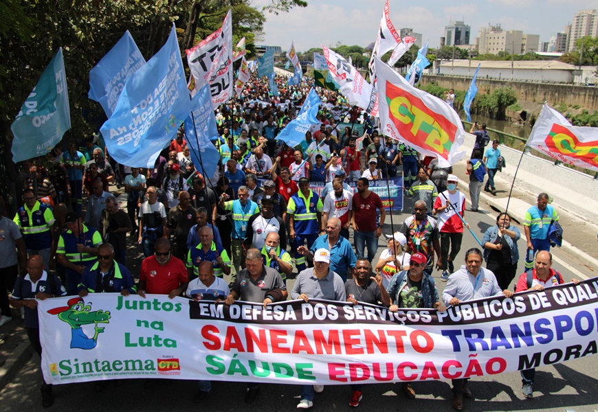 Funcionários da Sabesp na Baixada Santista e Vale do Ribeira aderem à greve  contra privatização, Santos e Região