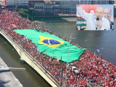 Lula leva multidão às ruas do Recife contra a fome, por emprego e democracia