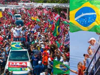Lula arrasta multidões em São Gonçalo e na Zona Oeste do Rio, ao lado de Freixo e Paes
