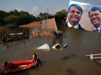 Desabam no Amazonas duas pontes da BR-319 mantidas por Bolsonaro e Tarcísio: 4 mortos e 14 feridos