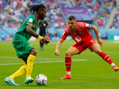 Suíça estreia com vitória contra Camarões; Uruguai e Coreia do Sul ficam no empate