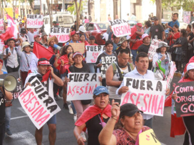 Contra repressão do governo Dina, peruanos convocam nova marcha nacional
