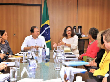 Luciana Santos e Camilo Santana discutem atuação conjunta da Ciência e Tecnologia e MEC