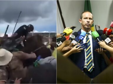 “44 policiais militares foram feridos” pelos terroristas no ataque aos Três Poderes, revela Cappelli