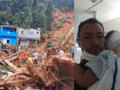 Três crianças que estavam soterradas são resgatadas com vida no litoral de SP