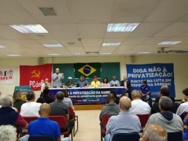 “Privatização resultará em desmonte da Sabesp e abandono da população”, denunciam engenheiros de SP